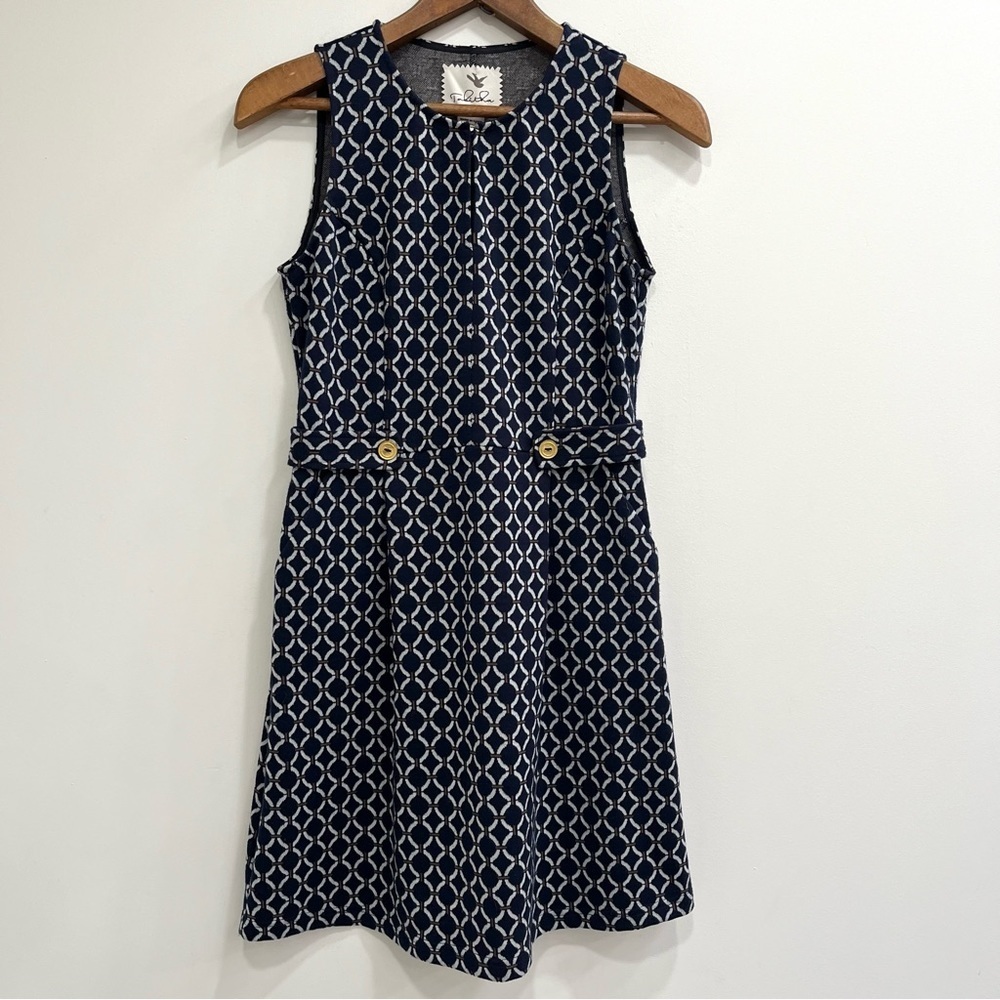 Tabitha Anthropologie Geometric Sleeveless Retro Mod Style Lorel Dress Size 6